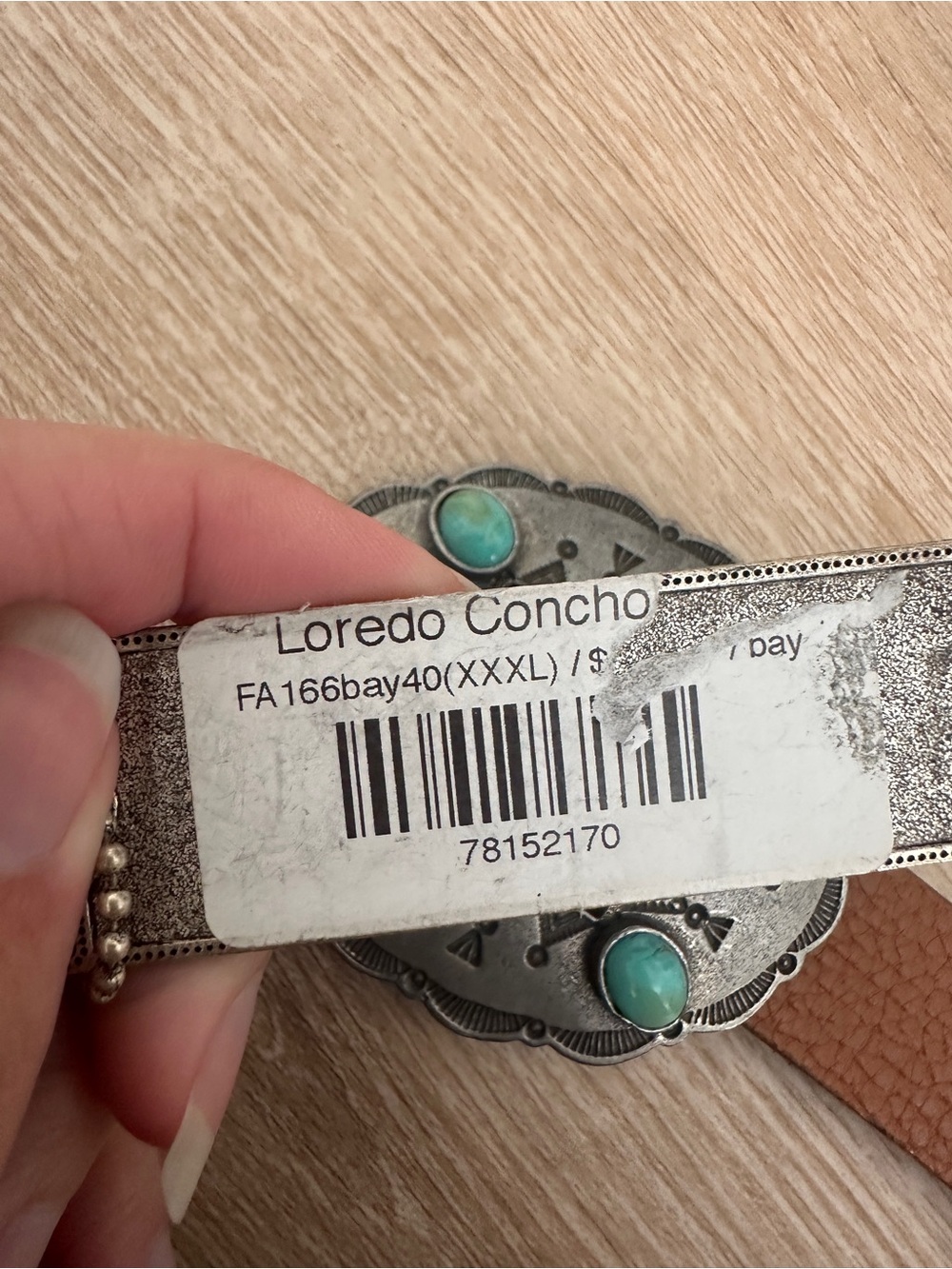 NEW Double D Ranch Loredo Concho Leather Belt 40 XXXL - Picture 4 of 6